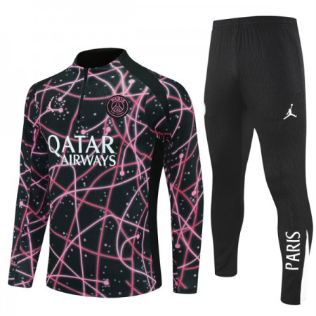 Paris Saint-Germain Felpe da Allenamento 2025-26 Quarto-Zip Nera
